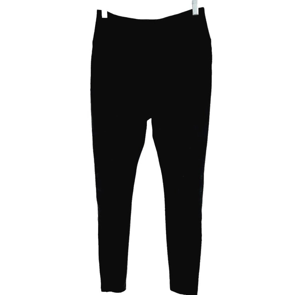 Athleta Size M Delancey Moto Tight Black Pockets Casual Athletic Ankle Zipper